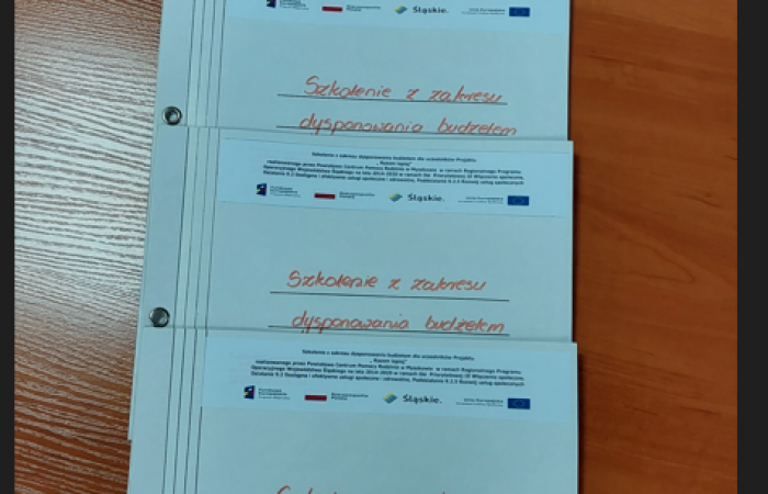 Sprawozdanie ze szkolenia z zakresu dysponowania budżetem